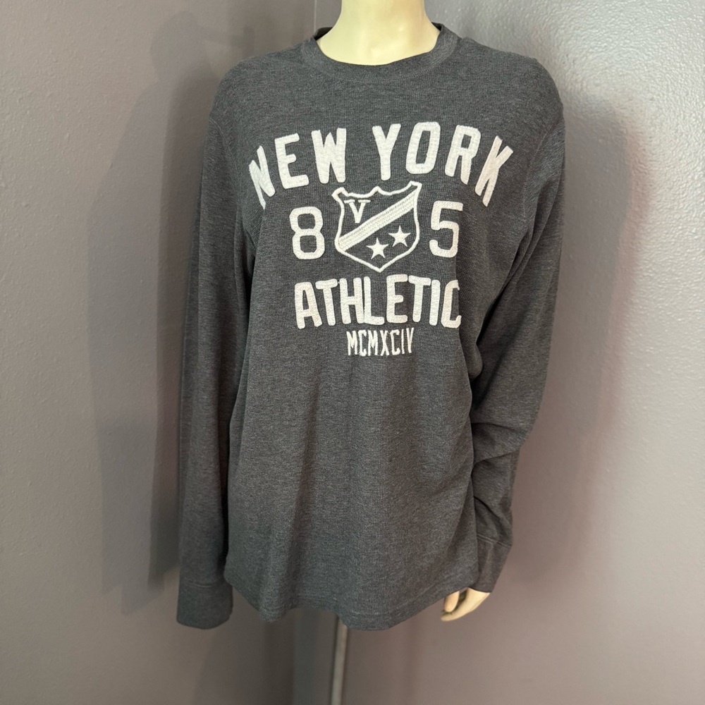 Gray New York Athletic Long Sleeve Shirt